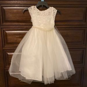 Little girls ivory dress